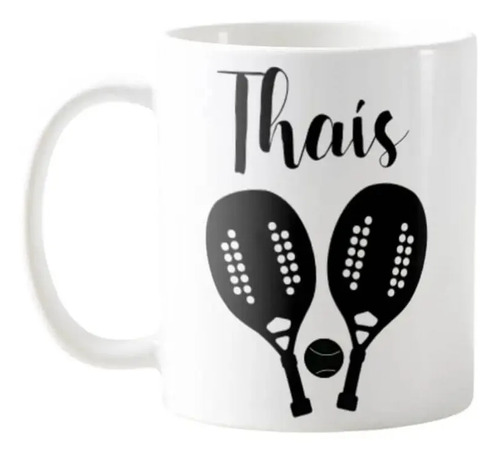 Caneca Personalizada Beach Tennis Com Nome - Hobbies (Beach Tennis)