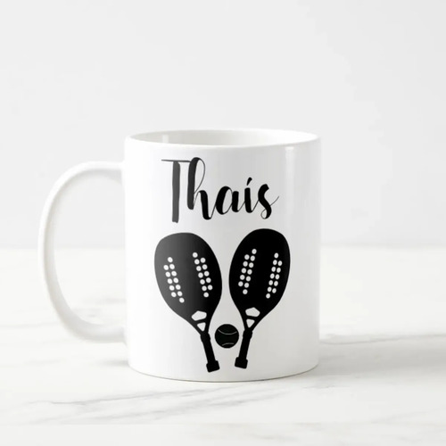 Caneca Personalizada Beach Tennis Com Nome