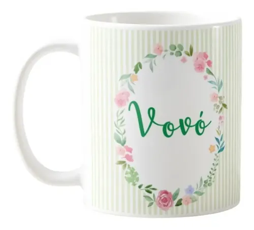 Caneca Personalizada Presente Especial para Vovó com Oração - Família (Avó/Avô)