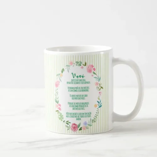 Caneca Personalizada Presente Especial para Vovó com Oração