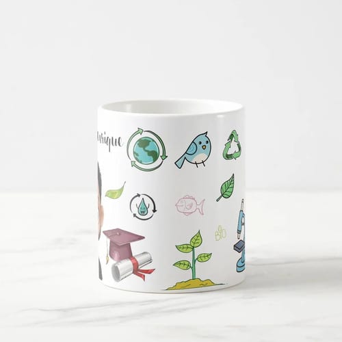 Caneca Professor Biologia Presente Personalizada Com Avatar