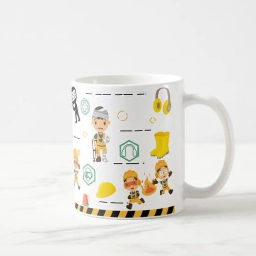 Caneca Profissão Segurança do Trabalho Presente Personalizada Com Nome