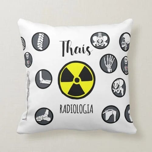 Conjunto Almofada Decorativa E Caneca Profissão Radiologia Profissão