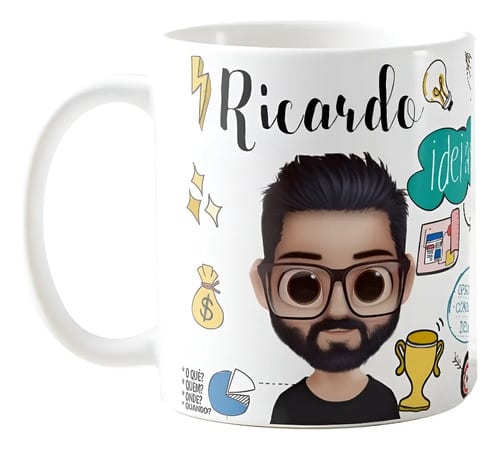 Caneca Profissão Gestores Presente Personalizada Com Avatar