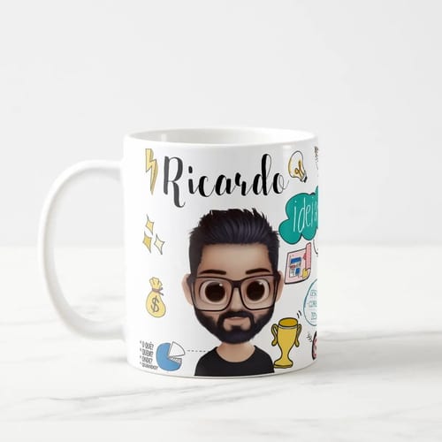 Caneca Profissão Gestores Presente Personalizada Com Avatar