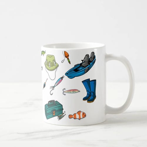 Caneca Personalizada Pescador Nome Dia dos Pais Pescaria Presente Masculino