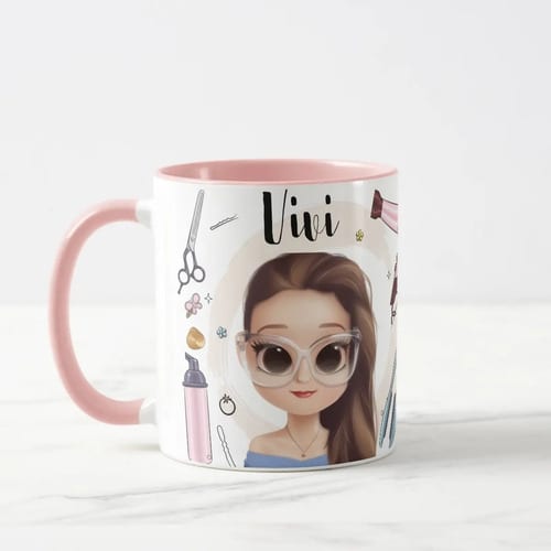 Caneca para Cabeleireira Presente Criativo para Hair Design