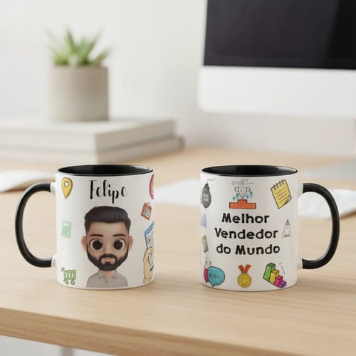 Caneca Vendas Presente Criativo Equipe Vendedores Vendedora - Profissões (Vendedor(a))