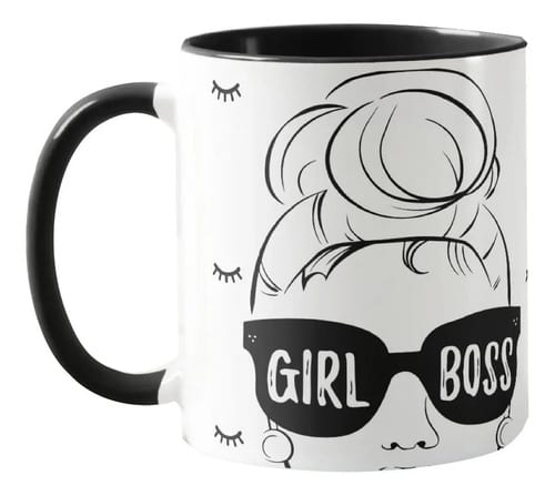 Caneca Personalizada Feminina Para Empreendedora Girl Boss - Outros (Empreendedora)