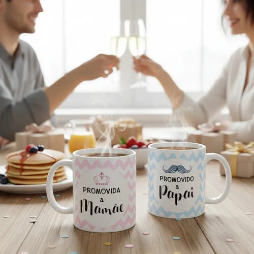 Kit Personalizado Anuncio de Gravides Papai e Mamãe