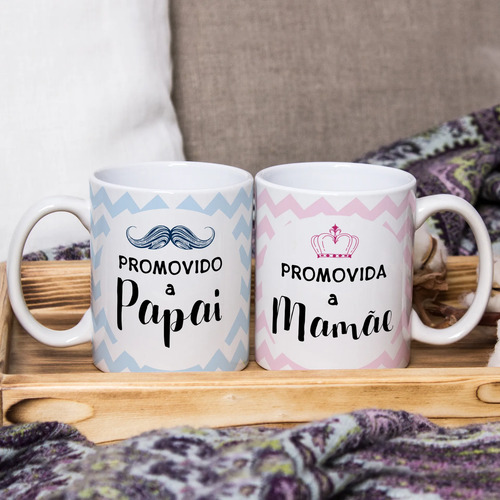 Kit Personalizado Anuncio de Gravides Papai e Mamãe - Anúncio de Gravidez (Pai e Mãe)