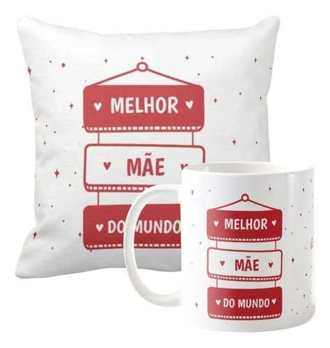 Kit Presente Mãe Lembrança Foto Personalizada Dia das Mães