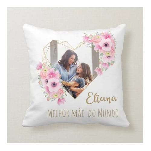 Conjunto de Presente Melhor Mamãe com Foto Almofada e Caneca