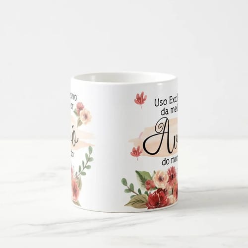 Kit para Presente Almofada e Caneca Avó- Dia das Mães