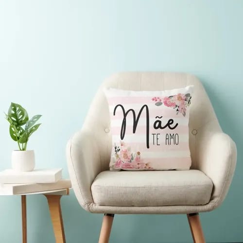 Almofada Decorativa Mãe Te Amo- Dia das Mães