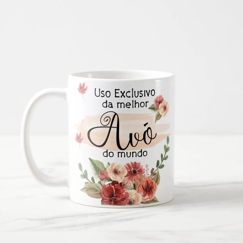 Caneca Presente Especial Dia das Mães para Melhor Avó
