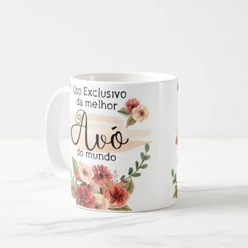 Caneca Presente Especial Dia das Mães para Melhor Avó