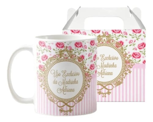 Caneca Feminina Presente Madrinha Batismo Crisma Batizado