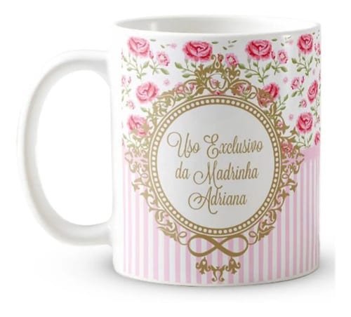 Caneca Feminina Presente Madrinha Batismo Crisma Batizado