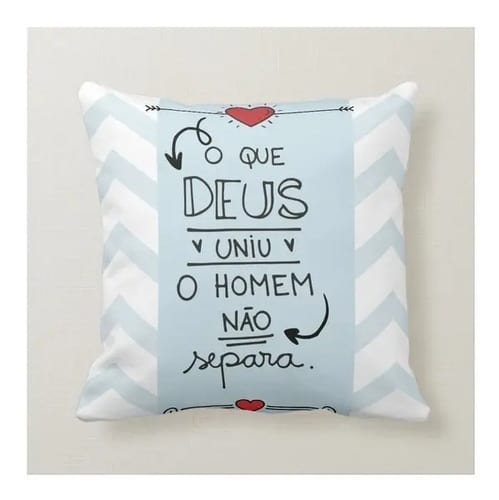 Kit Presente Almofada e Caneca para Namorado - Deus Uniu