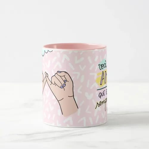 Caneca Personalizada Amiga Sempre no meu Coração