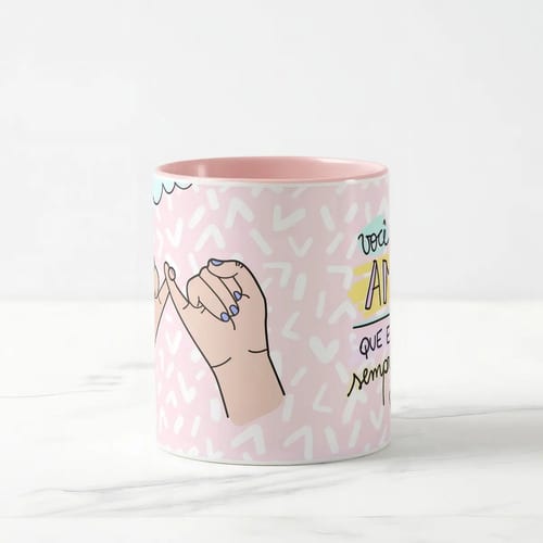Caneca Personalizada Amiga Sempre no meu Coração