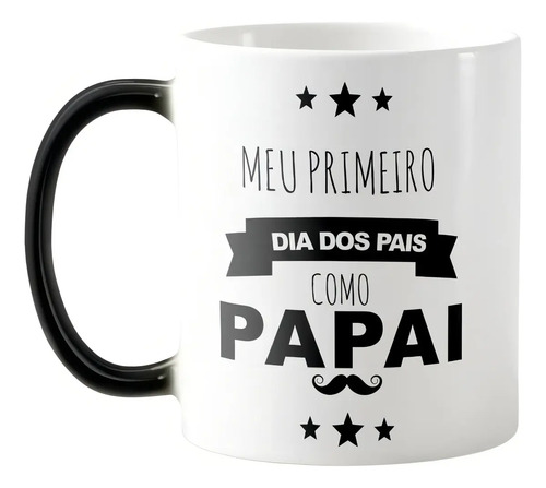 Caneca Mágica Personalizada Com Nome Primeiro Dia Dos Pais - Família (Pai)