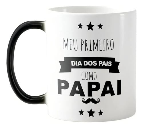 Caneca Mágica Personalizada Com Nome Primeiro Dia Dos Pais - Família (Pai)