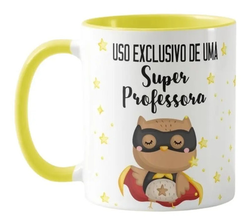 Caneca Personalizada Dia dos Professores Super Professora - Dia dos Professores (Professor(a))