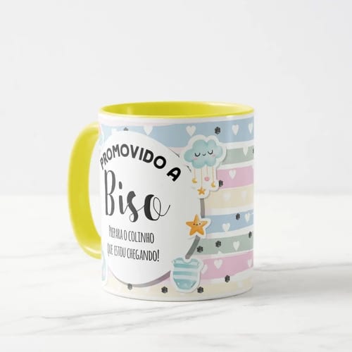 Caneca Personalizada Anúncio de Gravidez Gestação Bisavô