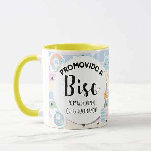 Caneca Personalizada Anúncio de Gravidez Gestação Bisavô