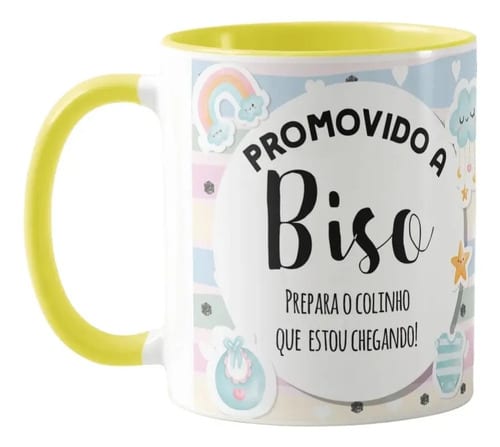 Caneca Personalizada Anúncio de Gravidez Gestação Bisavô - Anúncio de Gravidez (Bisavô)