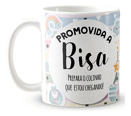 Caneca Personalizada Anúncio Gravidez Gestação Bisavó Bisa