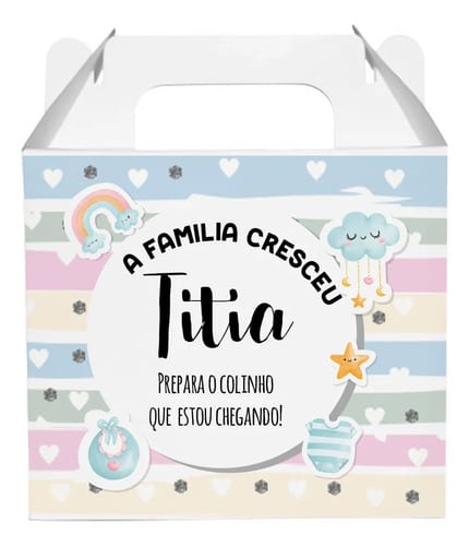 Caneca Presente Gravidez para Tia Titia Familia Cresceu