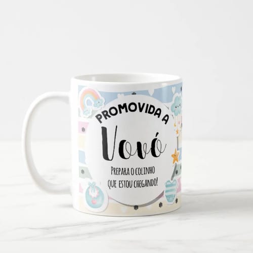 Caneca Anunciar Gravidez – Presente Promovida a Vovó Pronta Entrega