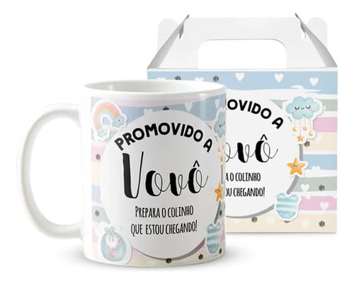 Caneca Anunciar Gravidez – Presente Promovida a Vovó Pronta Entrega