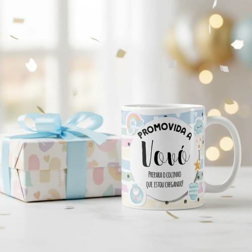 Caneca Anunciar Gravidez – Presente Promovida a Vovó Pronta Entrega