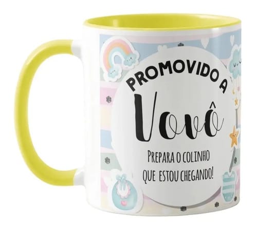 Caneca Personalizada Anúncio De Gravidez Gestante Avô Vovô - Anúncio de Gravidez (Avô)