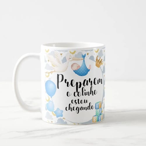 Caneca Anúncio De Gravidez para Amigos e Família Pronta Entrega