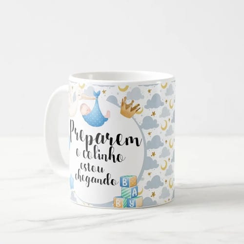 Caneca Anúncio De Gravidez para Amigos e Família Pronta Entrega