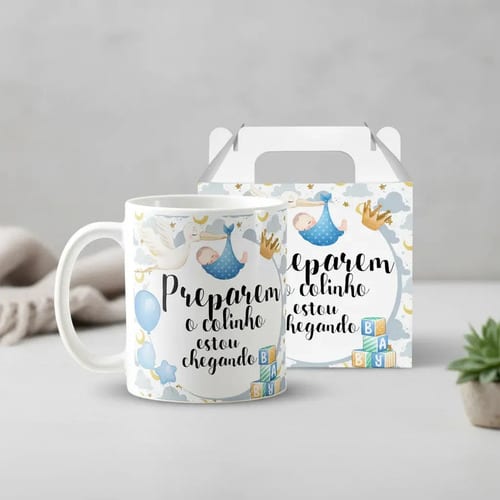 Caneca Anúncio De Gravidez para Amigos e Família Pronta Entrega