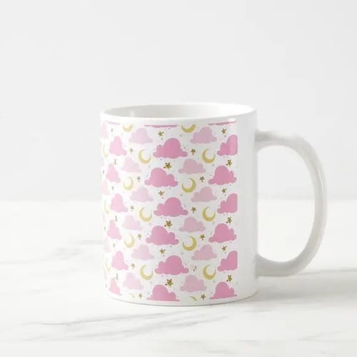 Caneca Presente Anúncio De Gravidez Nuvem Amigas E Família