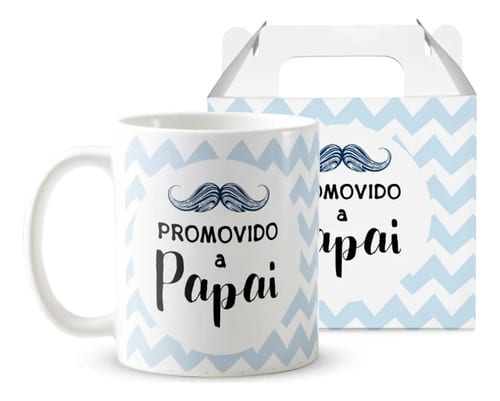 Caneca Personalizada Presente Gravidez Promovido a Papai