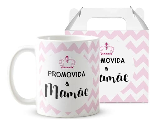 Caneca Personalizada Presente Gestante Promovida a Mamãe