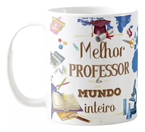 Caneca Personalizada Presente Criativo Melhor Professora - Dia dos Professores (Professor(a))