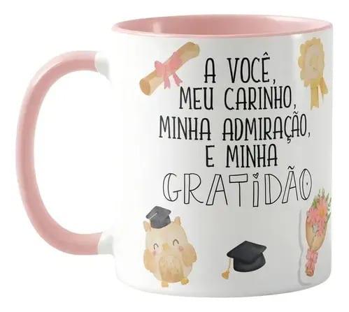 Caneca Presente Agradecimento Professora Dia dos Professores