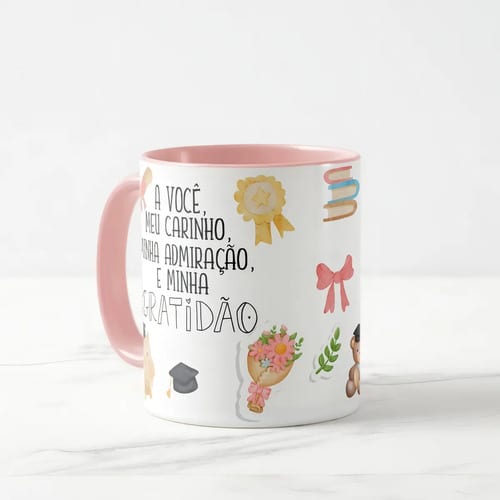 Caneca Presente Agradecimento Professora Dia dos Professores