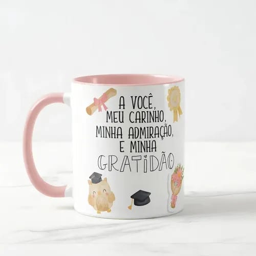 Caneca Presente Agradecimento Professora Dia dos Professores