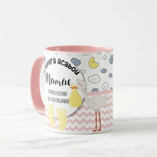Caneca Personalizada Anúncio De Gravidez Grávida Gestante Mamãe