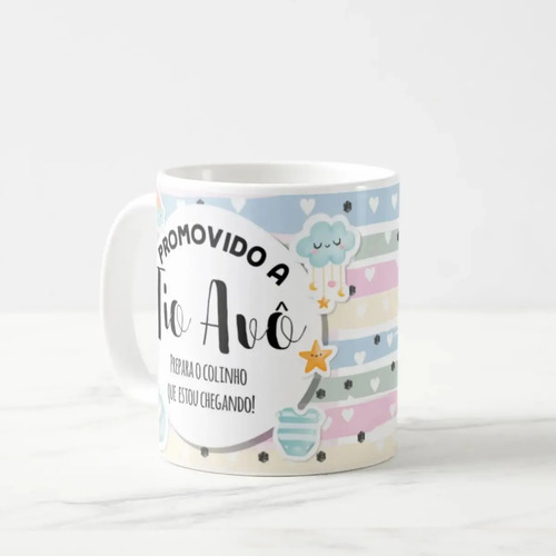 Caneca Presente Gravidez para Tio Avô Tivô Familia Cresceu
